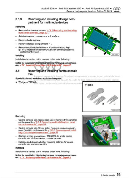 Audi A5 2016-2021 Service Manual Repair, Workshop Service Repair, INSTANT Download PDF