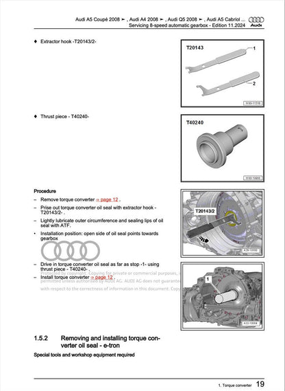 Audi A5 Coupe 2011-2016 Service Manual Repair, Workshop Service Repair, INSTANT Download PDF