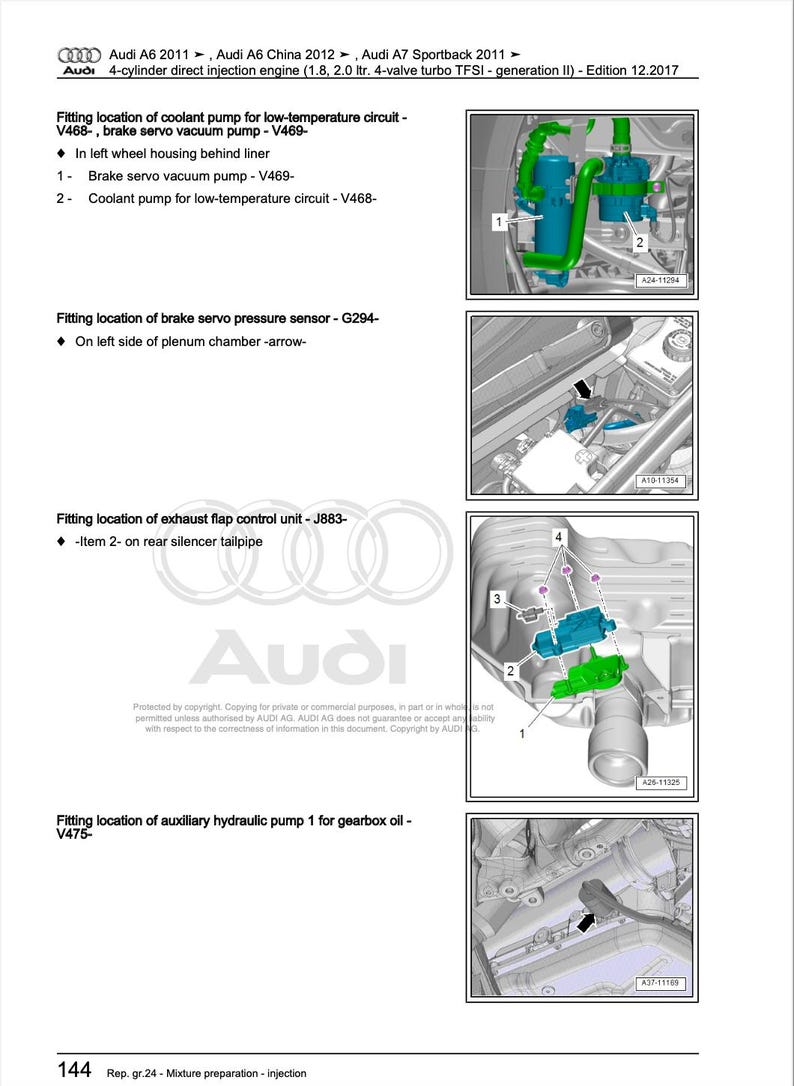 Audi A7 2011-2014 Service Manual Repair, Workshop Service Repair, INSTANT Download PDF