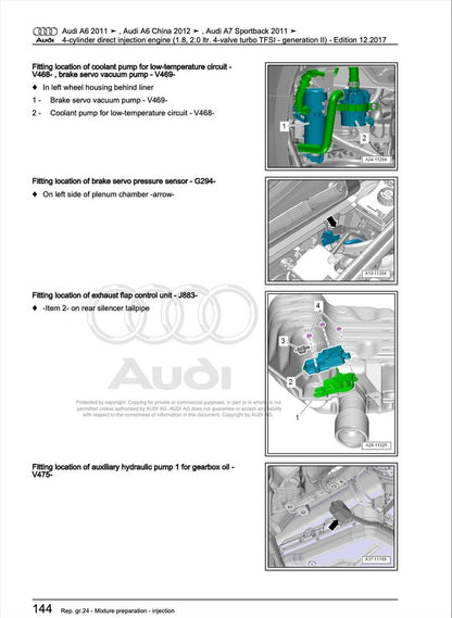 Audi A7 2011-2014 Service Manual Repair, Workshop Service Repair, INSTANT Download PDF