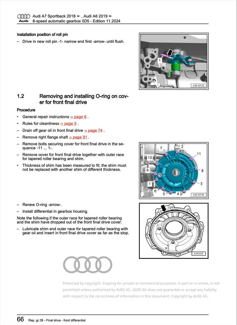 Audi A7 2018-2022 Service Manual Repair, Workshop Service Repair, INSTANT Download PDF