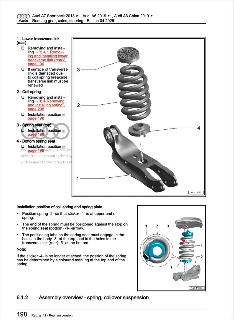 Audi A7 2018-2022 Service Manual Repair, Workshop Service Repair, INSTANT Download PDF
