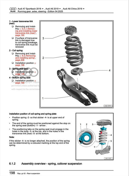 Audi A7 2018-2022 Service Manual Repair, Workshop Service Repair, INSTANT Download PDF