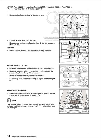 Audi A8 2003-2009 Service Manual Repair, Workshop Service Repair, INSTANT Download PDF