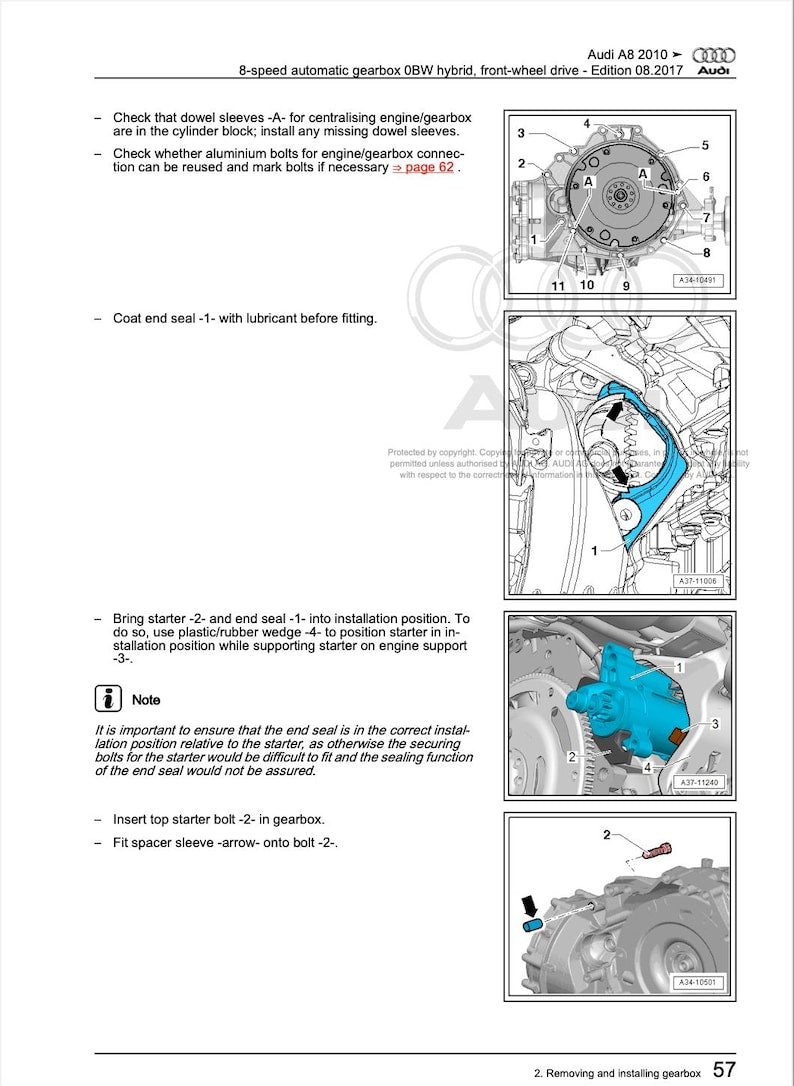 Audi A8 2010-2014 Service Manual Repair, Workshop Service Repair, INSTANT Download PDF