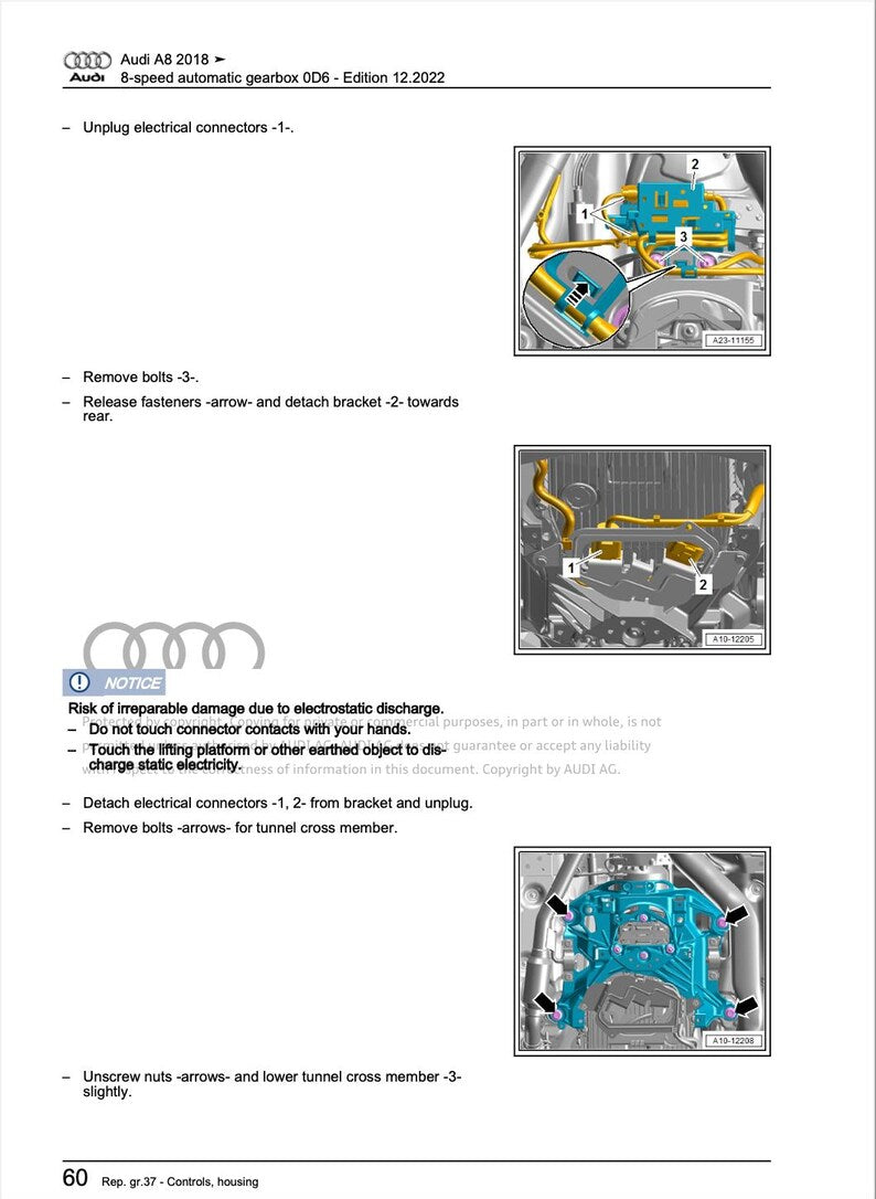 Audi A8 2022-2025 Service Manual Repair, Workshop Service Repair, INSTANT Download PDF