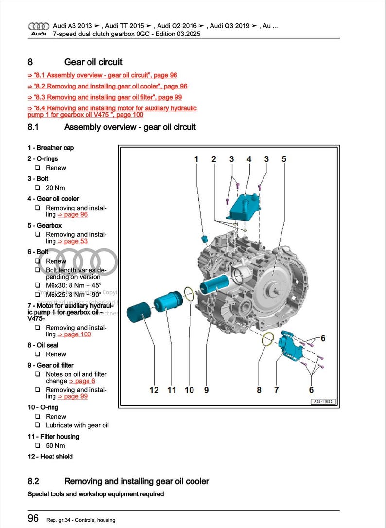 Audi Q2 2020-2025 Service Manual Repair, Workshop Service Repair, INSTANT Download PDF