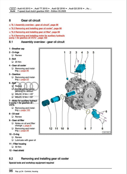 Audi Q2 2020-2025 Service Manual Repair, Workshop Service Repair, INSTANT Download PDF