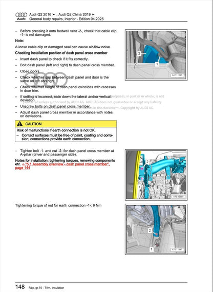 Audi Q2 2020-2025 Service Manual Repair, Workshop Service Repair, INSTANT Download PDF