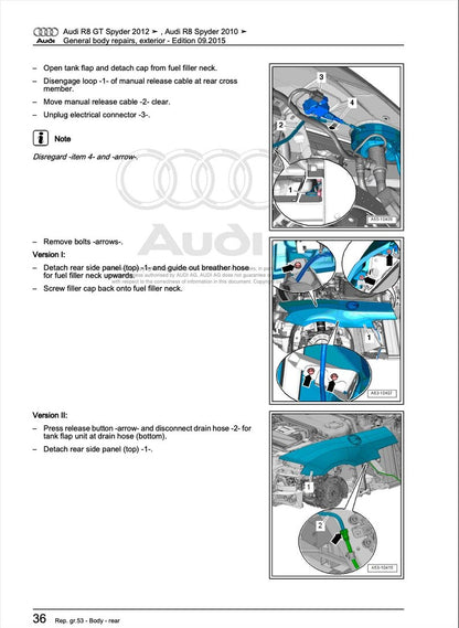 Audi R8 2007-2012 Service Manual Repair, Workshop Service Repair, INSTANT Download PDF