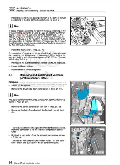 Audi R8 2007-2012 Service Manual Repair, Workshop Service Repair, INSTANT Download PDF