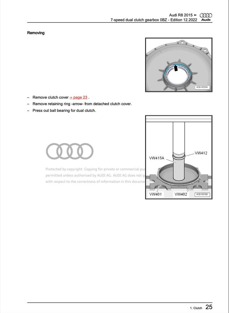 Audi R8 2019-2024 Service Manual Repair, Workshop Service Repair, INSTANT Download PDF