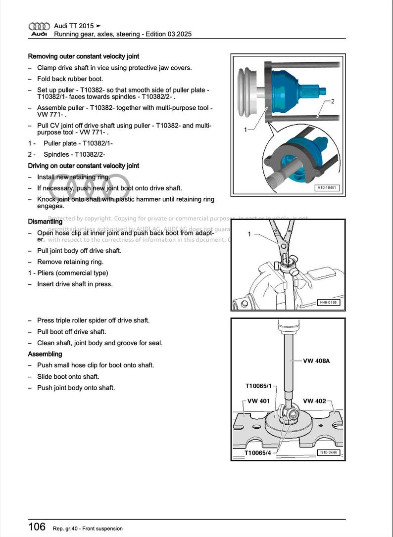 Audi TT 2015-2018 Service Manual Repair, Workshop Service Repair, INSTANT Download PDF