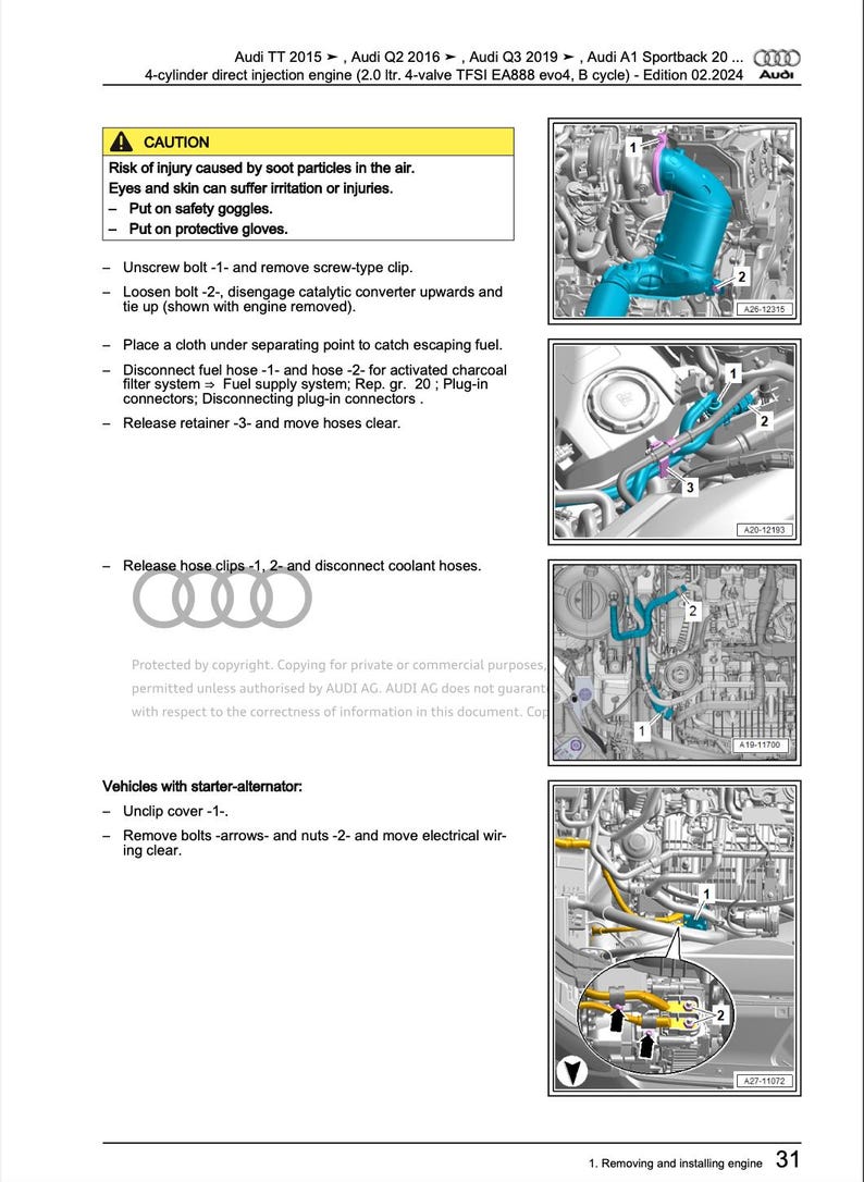 Audi TT 2019-2023 Service Manual Repair, Workshop Service Repair, INSTANT Download PDF