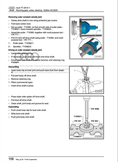 Audi TT 2019-2023 Service Manual Repair, Workshop Service Repair, INSTANT Download PDF