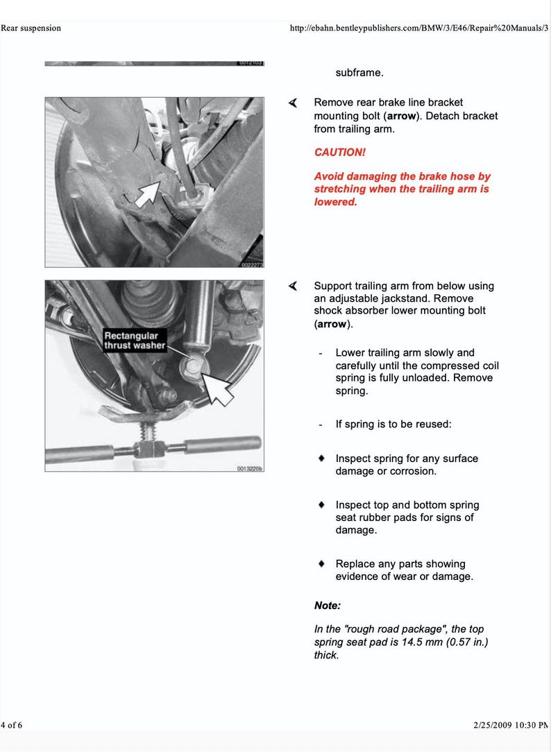 BMW 3 Series E46 1999-2005 Service Manual Repair, Workshop Service Repair, INSTANT Download PDF