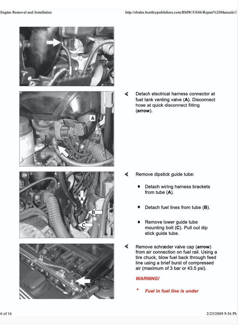 BMW 3 Series E46 1999-2005 Service Manual Repair, Workshop Service Repair, INSTANT Download PDF