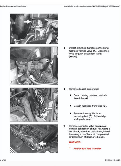 BMW 3 Series E46 1999-2005 Service Manual Repair, Workshop Service Repair, INSTANT Download PDF