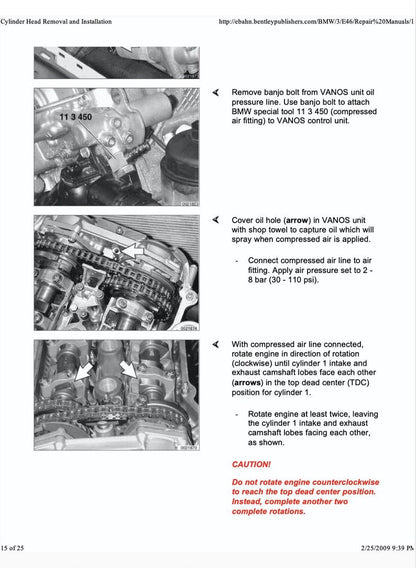 BMW 3 Series E46 1999-2005 Service Manual Repair, Workshop Service Repair, INSTANT Download PDF