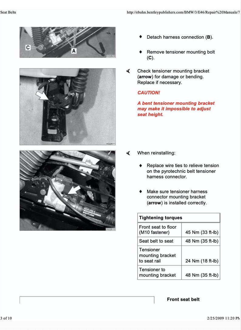 BMW 3 Series E46 1999-2005 Service Manual Repair, Workshop Service Repair, INSTANT Download PDF