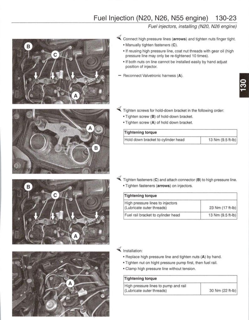 BMW 3 Series F30 2012-2015 Service Manual Repair, Workshop Service Repair, INSTANT Download PDF