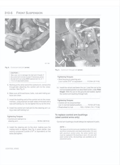 BMW E34 1989-1995 Service Manual Repair, Workshop Service Repair, INSTANT Download PDF