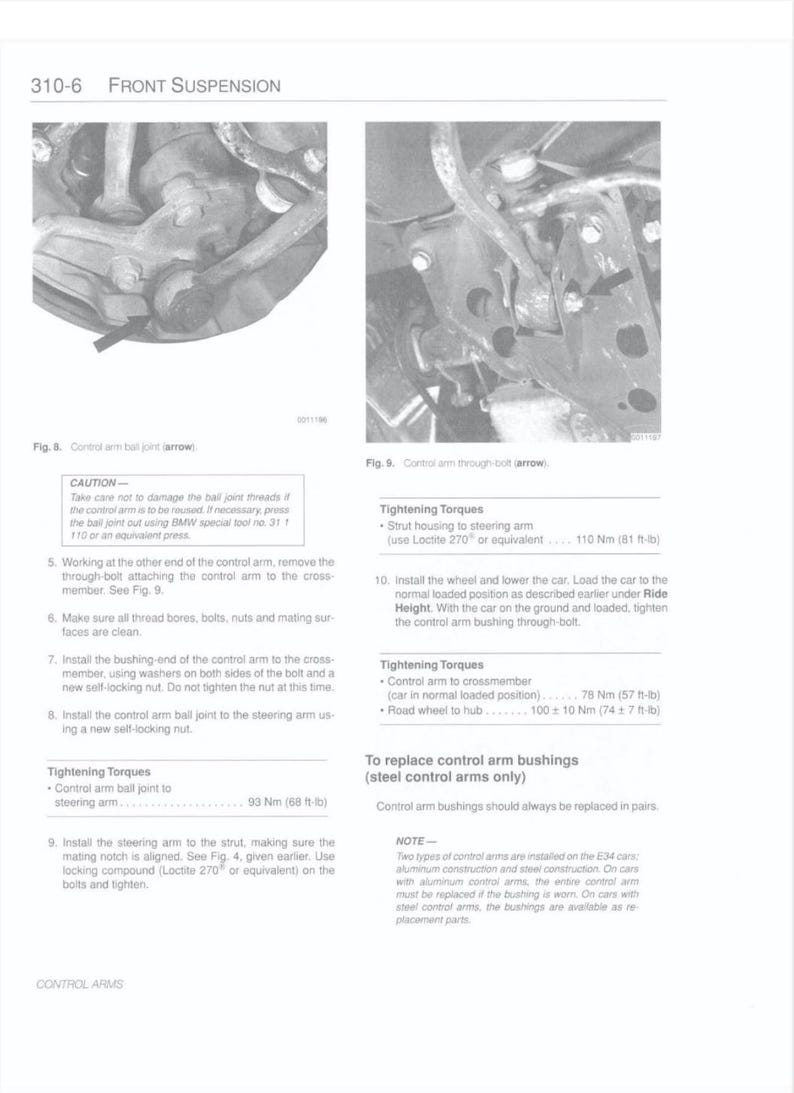 BMW E34 1989-1995 Service Manual Repair, Workshop Service Repair, INSTANT Download PDF