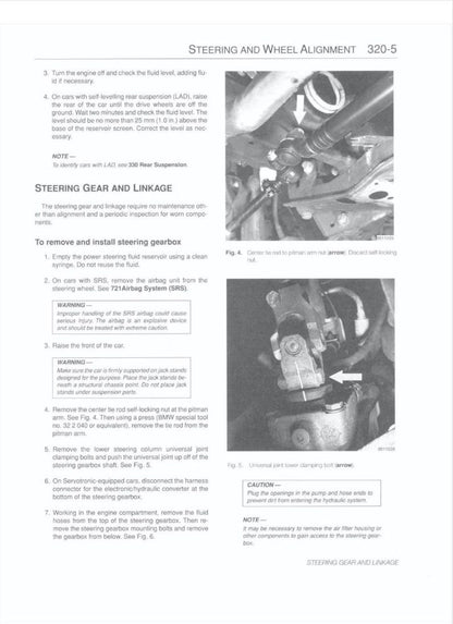 BMW E34 1989-1995 Service Manual Repair, Workshop Service Repair, INSTANT Download PDF