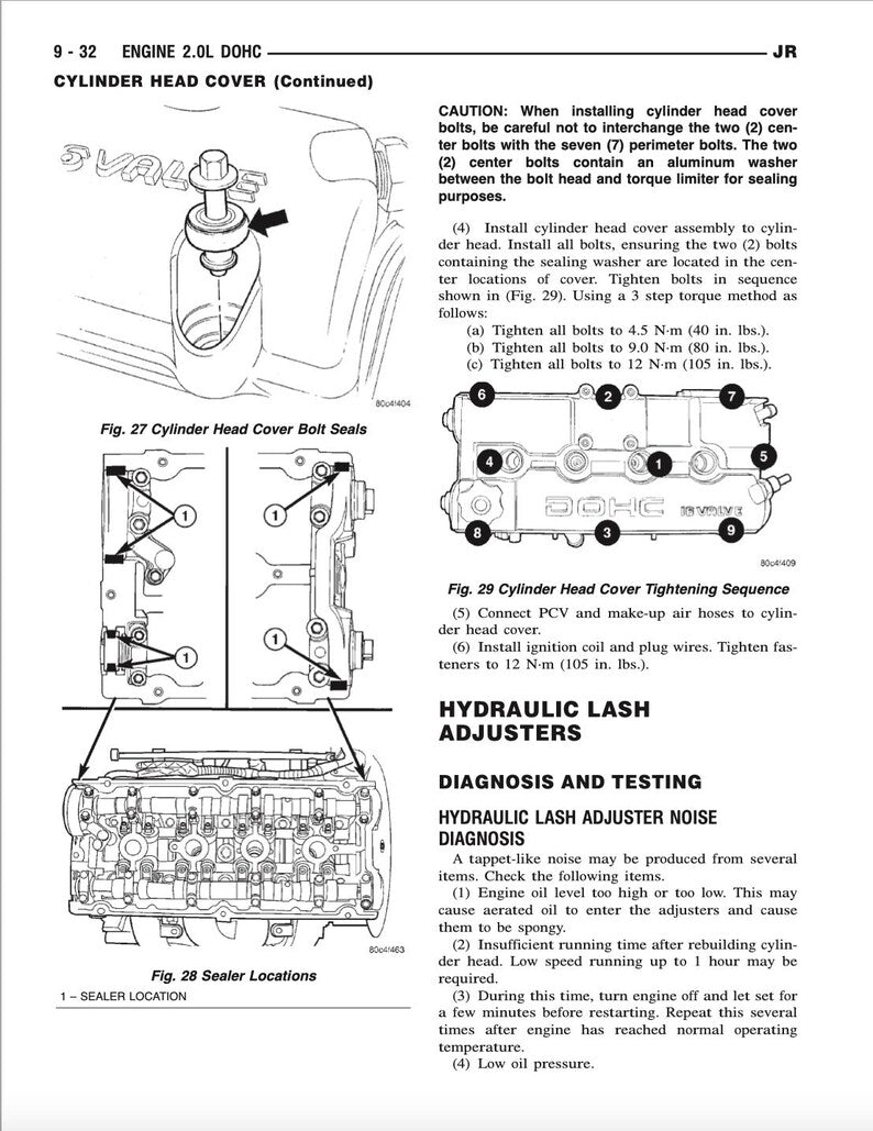 Dodge Stratus 2001-2003 Service Manual Repair, Workshop Service Repair, INSTANT Download PDF