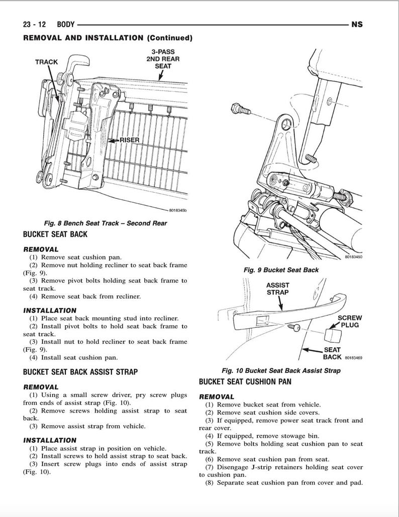 Dodge Grand Caravan 1996-2000 Service Manual Repair, Workshop Service Repair, INSTANT Download PDF