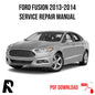 Ford Fusion 2013-2014 Service Manual Repair, Workshop Service Repair, INSTANT Download HTML