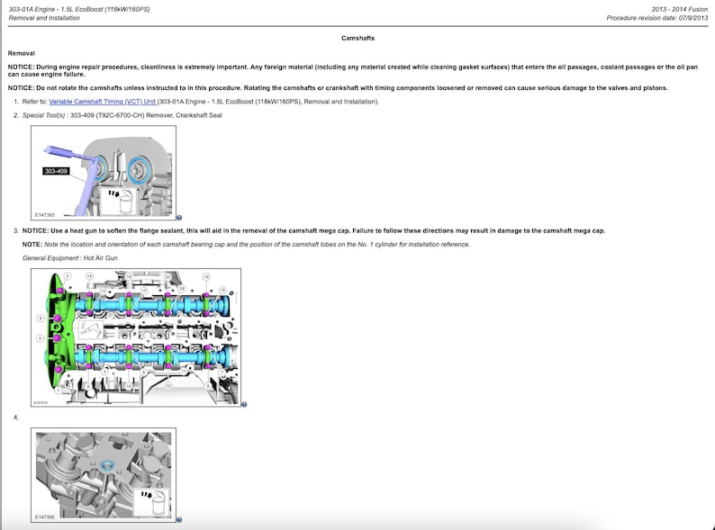 Ford Fusion 2013-2014 Service Manual Repair, Workshop Service Repair, INSTANT Download HTML