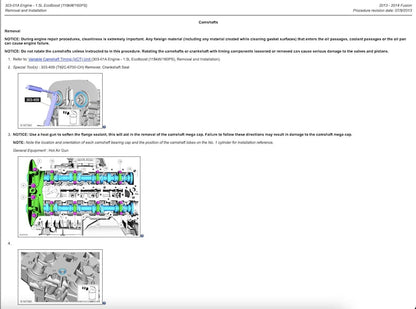 Ford Fusion 2013-2014 Service Manual Repair, Workshop Service Repair, INSTANT Download HTML