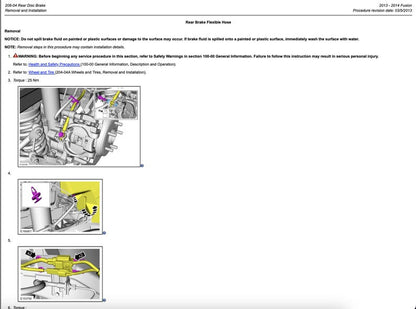 Ford Fusion 2013-2014 Service Manual Repair, Workshop Service Repair, INSTANT Download HTML