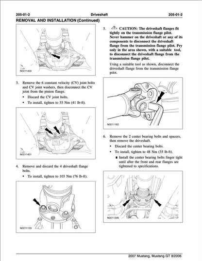 Ford Mustang 2005-2010 Service Manual Repair, Workshop Service Repair, INSTANT Download PDF