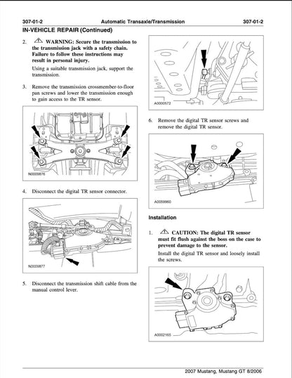 Ford Mustang 2005-2010 Service Manual Repair, Workshop Service Repair, INSTANT Download PDF