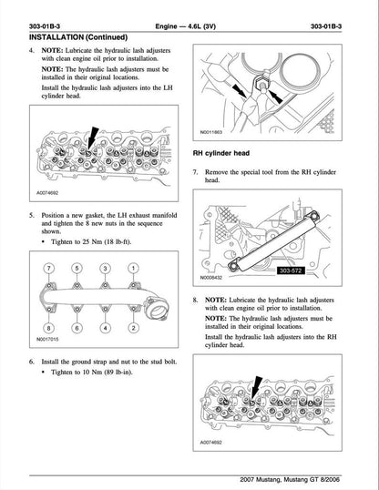 Ford Mustang 2005-2010 Service Manual Repair, Workshop Service Repair, INSTANT Download PDF