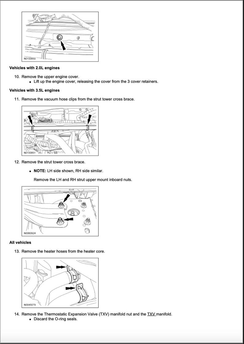 Ford Taurus 2013-2016 Service Manual Repair, Workshop Service Repair, INSTANT Download PDF