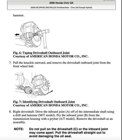 Honda Civic 4D 2005-2008 Service Manual Repair, Workshop Service Repair, INSTANT Download PDF