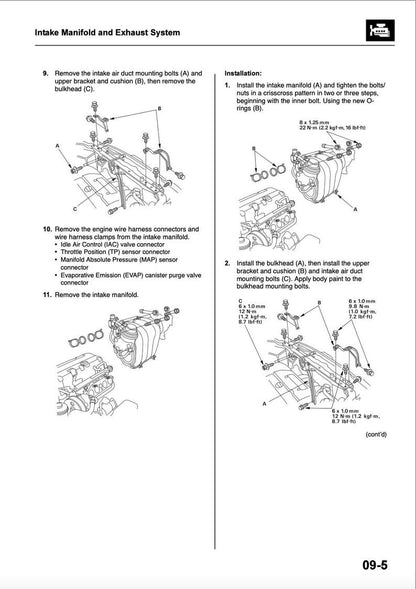 Honda CR-V 2002-2005 Service Manual Repair, Workshop Service Repair, INSTANT Download PDF