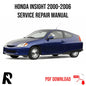 Honda Insight 2000-2006 Service Manual Repair, Workshop Service Repair, INSTANT Download PDF