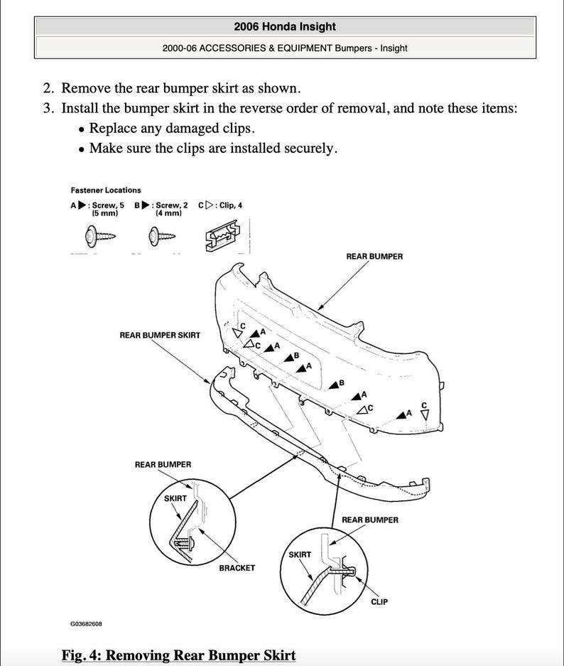 Honda Insight 2000-2006 Service Manual Repair, Workshop Service Repair, INSTANT Download PDF