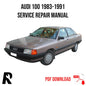 Audi 100 1983-1991 Service Manual Repair, Workshop Service Repair, INSTANT Download PDF