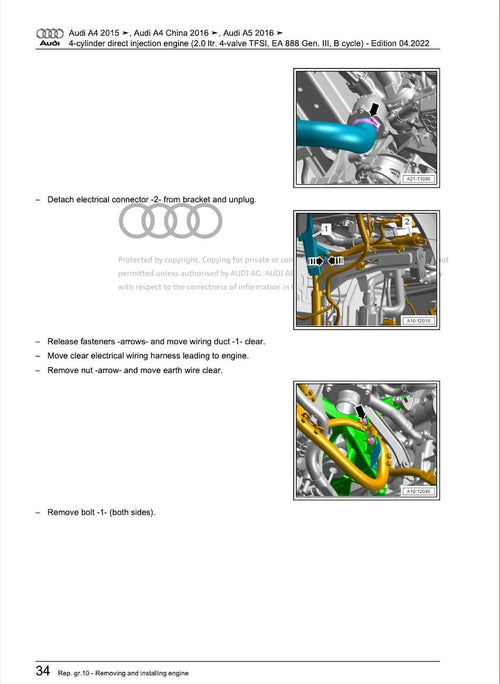 Audi A5 2016-2021 Service Manual Repair, Workshop Service Repair, INSTANT Download PDF