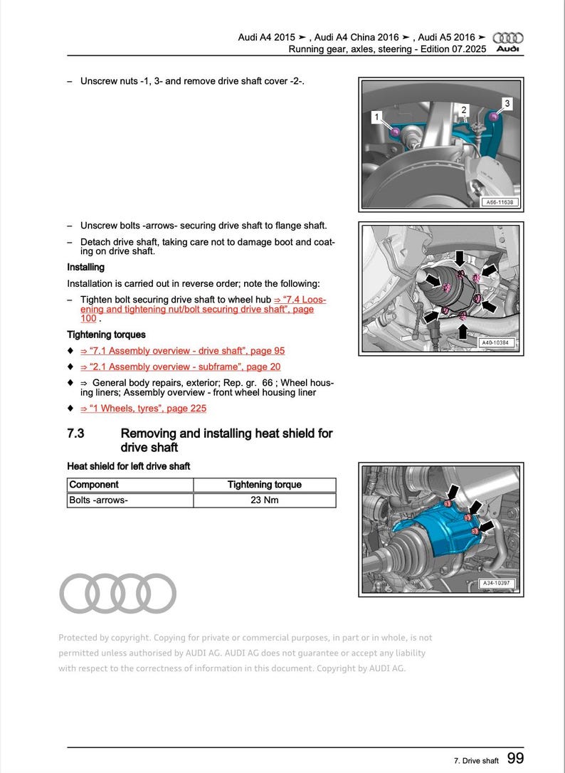 Audi A5 2016-2021 Service Manual Repair, Workshop Service Repair, INSTANT Download PDF
