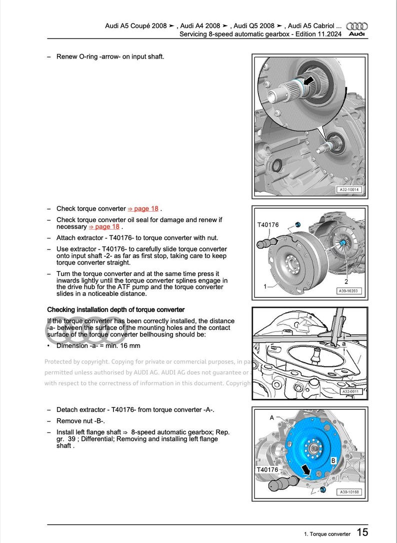 Audi A5 2016-2021 Service Manual Repair, Workshop Service Repair, INSTANT Download PDF