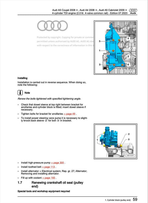 Audi A5 Coupe 2011-2016 Service Manual Repair, Workshop Service Repair, INSTANT Download PDF