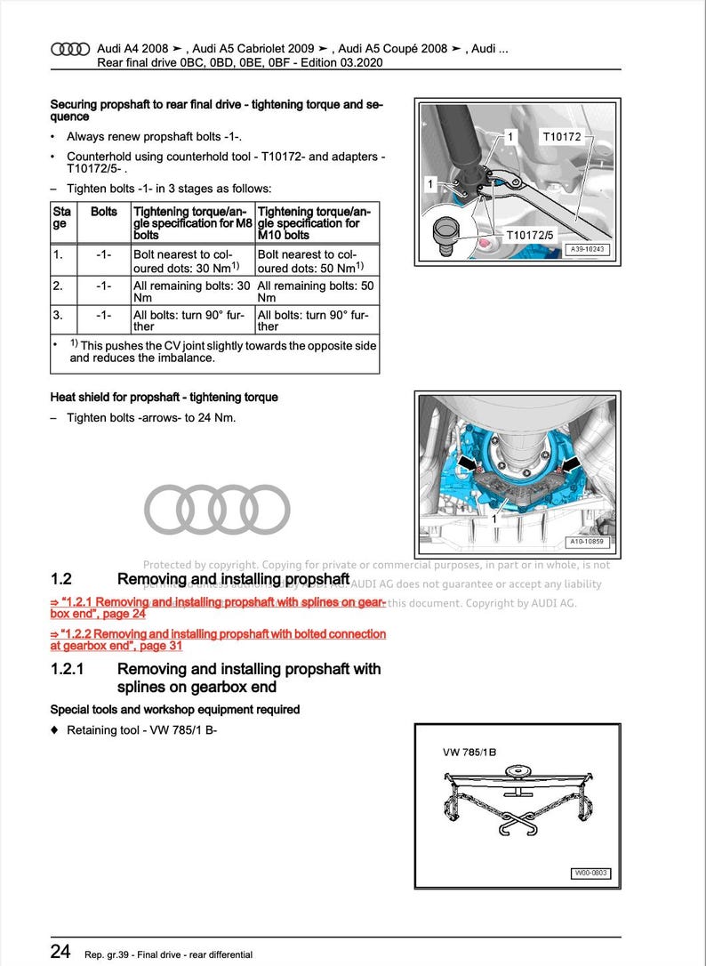 Audi A7 2011-2014 Service Manual Repair, Workshop Service Repair, INSTANT Download PDF