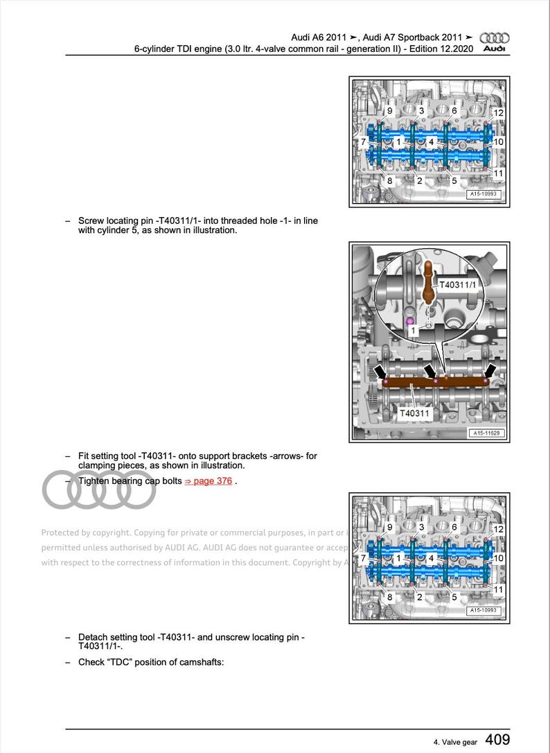 Audi A7 2014-2017 Service Manual Repair, Workshop Service Repair, INSTANT Download PDF