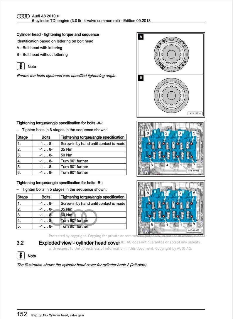 Audi A8 2010-2014 Service Manual Repair, Workshop Service Repair, INSTANT Download PDF